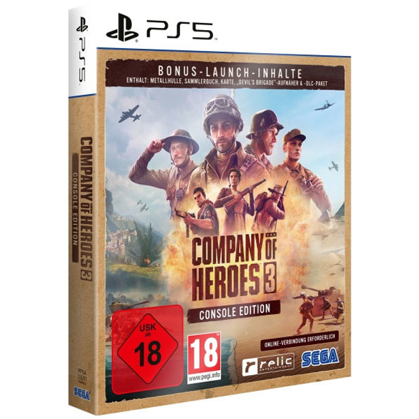 Company of Heroes 3  PS-5  Launch Ed. MetalCase - Sega  - (SONY® PS5 / Strategie)