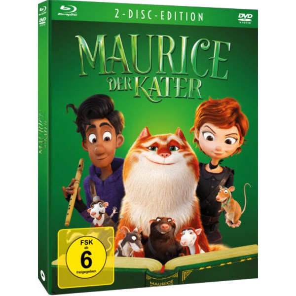 Maurice der Kater (BR+DVD) LE -Mediabook-  Min: 94/DD5.1/WS 2Disc - EuroVideo  - (Blu-ray Video / ANIMATION)