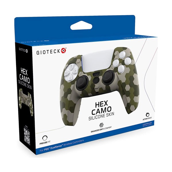 PS5 Controller Silicone Skin Hex Camo - Gioteck  - (SONY® PS5 Hardware / Zubeh�r)