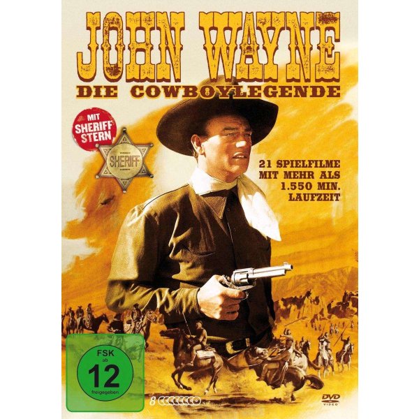 John Wayne - Die Cowboylegende (21 Filme auf 8 DVDs) -   - (DVD Video / Sonstige / unsortiert)