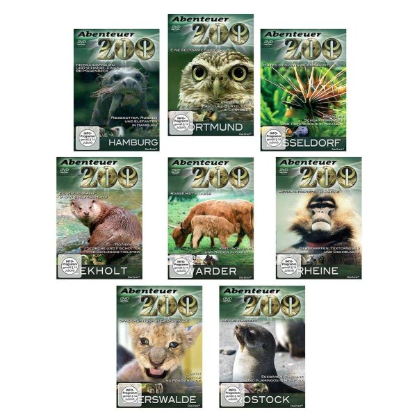 Abenteuer Zoo - Deutschland (8er Package) - Sedna Medien  - (DVD Video / Sonstige / unsortiert)