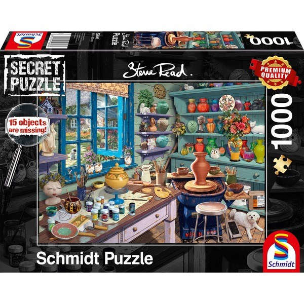 Steve Read: Secret Puzzles - Künstler-Atelier (1000 Teile) - Schmidt Spiele 59656 - (Spielwaren / Puzzle)