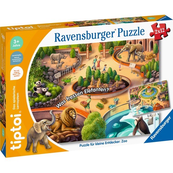 tiptoi Puzzle für kleine Entdecker: Zoo - Ravensburger 00138 - (Spielwaren / Puzzle)