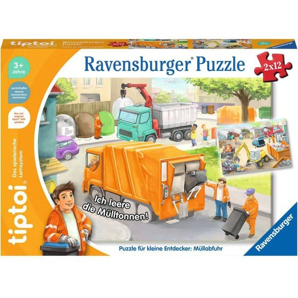 tiptoi Puzzle für kleine Entdecker: Müllabfuhr - Ravensburger 00172 - (Spielwaren / Puzzle)