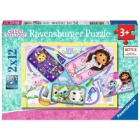 Kinderpuzzle Gabbys Dollhouse (2x 12 Teile) -...