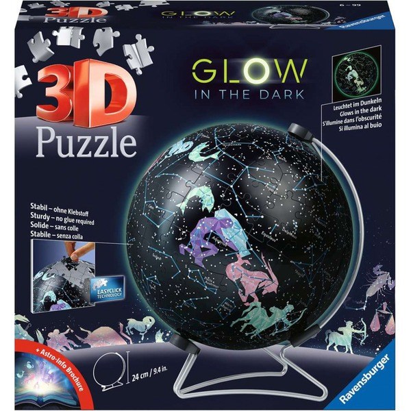 3D-Puzzle Glow In The Dark Sternenglobus - Ravensburger 11544 - (Spielwaren / Puzzle)