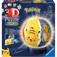 3D Puzzleball Nachtlicht Pokémon (72 Teile) -...