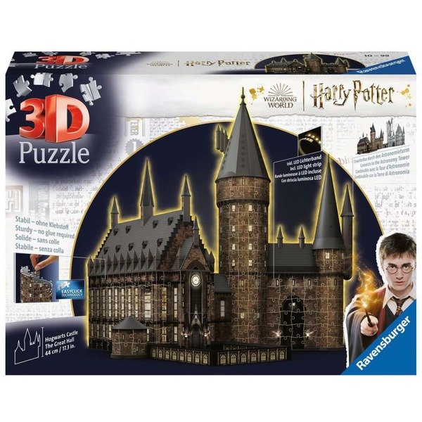 Harry Potter 3D Puzzle Hogwarts Castle: Great Hall - Night Edition (643 Pieces)