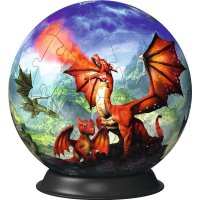 3D Puzzle-Ball Mystische Drachen - Ravensburger 11565 -...