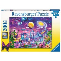 Kinderpuzzle Kosmische Stadt (200 Teile) - Ravensburger...