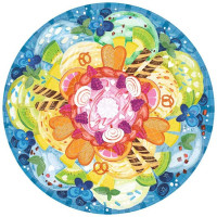 Puzzle Circle of Colors Ice Cream (Teile: 500) - Ravensburger 17348 - (Spielwaren / Puzzle)