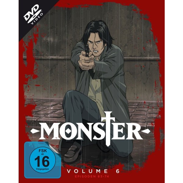 MONSTER - Volume 6 (DVD) LE -Steelbook-  2Disc, Ep. 63-74+OVA - Koch Media  - (DVD Video / Anime)