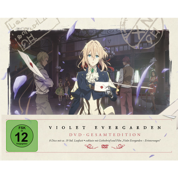 Violet Evergarden - Gesamtedition (DVD) LCE  Limited Collectors Edition, 8-Disc - LEONINE  - (DVD Video / Anime)