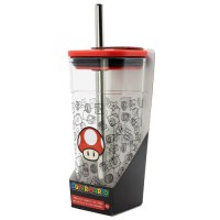 Merc Super Mario Roter Pilz Trinkbecher  540ml  mit...