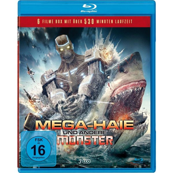 Mega-Haie und andere Monster (6 Filme auf 3 Blu-rays) -   - (Blu-ray Video / Sonstige / unsortiert)