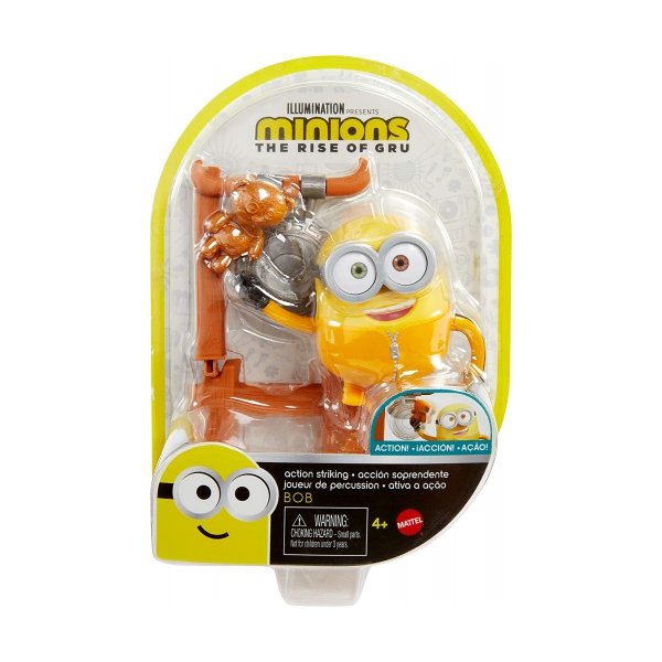 Mattel - Minions The Rise Of Gru Action Striking Bob / from Assort - Mattel  - (Spielwaren / Play Sets)