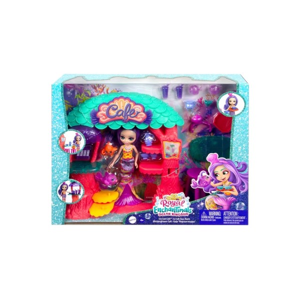 Mattel - Royal Enchantimals Sea Cave Cafe - Mattel  - (Spielwaren / Play Sets)