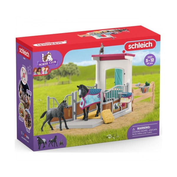 Schleich - Horse Club Horse Box With Mare And Foal - Schleich 42611 - (Spielwaren / Playset (Figurines))