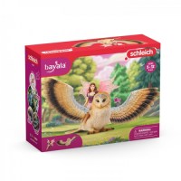 Schleich - Bayala Elf On Glitter Owl - Schleich 70789 -...