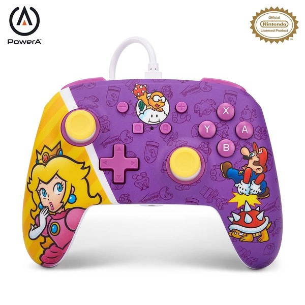 Switch Controller Enhanced wired Princess Peach B.  Princess Peach Battle PowerA - PowerA  - (Nintendo Switch Hardware / Zubehör)