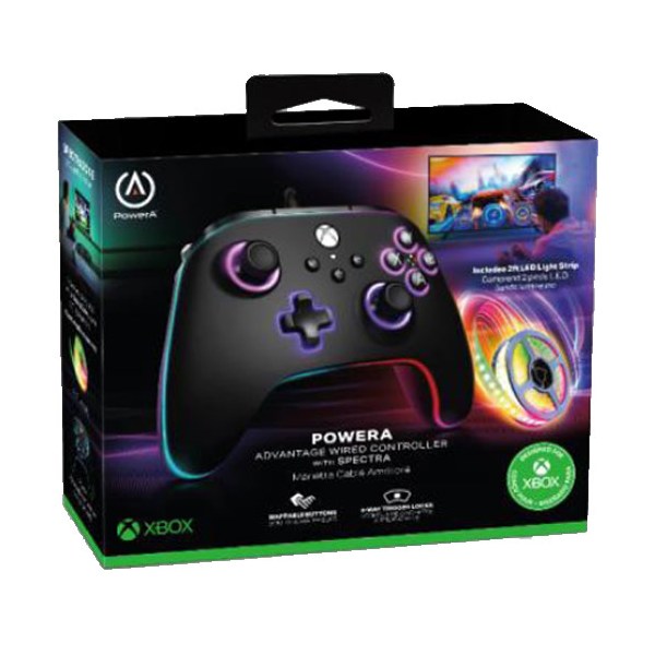 XB Controller Advantage wired Lumectra + LED Strip  POWERA - PowerA  - (XBOX Series X Hardware / Zubehör)