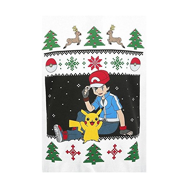 Pokemon Pullover - Christmas Ash & Pikachu, weiß - Difuzed SW504572POK - (Sweaters / Jumper)