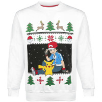 Pokemon Pullover - Christmas Ash & Pikachu, weiß - Difuzed SW504572POK - (Sweaters / Jumper)