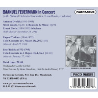 Antonin Dvorak (1841-1904): Emanuel Feuermann in Concert -   - (CD / E)