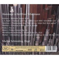 Johann Kuhnau (1660-1722): Martin Schmeding - Homage a Gottgried Silbermann -   - (CD / M)