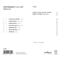 John Sheppard (1515-1560): Media Vita -   - (CD / M)