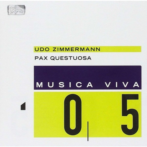 Udo Zimmermann (1943-2021): Pax Questuosa - Passion for Peace