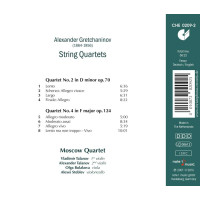 Alexander Gretschaninoff (1864-1956): Streichquartette...