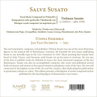 Tielman Susato (1500-1564): Vokalwerke "Salve Susato"