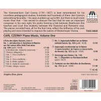 Carl Czerny (1791-1857): Klavierwerke Vol.1 -   - (CD / K)