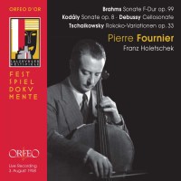 Johannes Brahms (1833-1897): Pierre Fournier,Cello -   -...