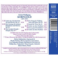 Erich Wolfgang Korngold (1897-1957): Lieder Vol.2 -   - (CD / L)