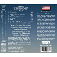 Jonathan Leshnoff: Violinkonzert Nr.2 -   - (CD / V)