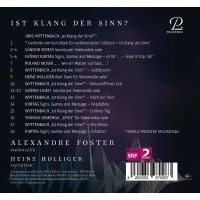 Jürg Wyttenbach: Ist der Klang Sinn? - 7 Gedichte von Kurz Marti für rezitierenden Cellisten -   - (CD / I)