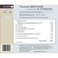 Richard Strauss (1864-1949): Thomas Beecham dirgiert Richard Strauss (Live Performances & First Releases) -   - (CD / T)