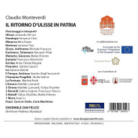 Claudio Monteverdi (1567-1643): Il ritorno dUlisse in patria -   - (CD / I)