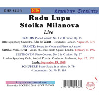 Johannes Brahms (1833-1897): Radu Lupu - Live Vol.1 -   - (CD / R)