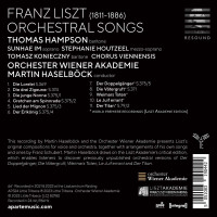 Franz Liszt (1811-1886): Orchesterlieder -   - (CD / O)