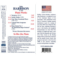 John Harbison: Klavierwerke -   - (CD / K)