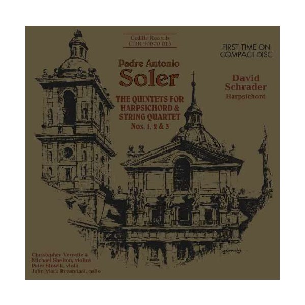 Antonio Soler (1729-1783): Quintette für Cembalo & Streicher Nr.1-3 -   - (CD / Q)