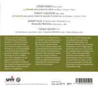 Ernest Chausson (1855-1899): Konzert für Klavier,Violine & Streichquartett op.21 -   - (CD / K)