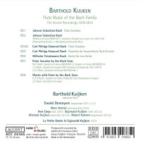 Johann Sebastian Bach (1685-1750): Barthold Kuijken - Flute Music of the Bach Family (The Accent Recordings 1978-2014) -   - (CD / B)