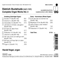 Dieterich Buxtehude (1637-1707): Orgelwerke Vol.3 -   - (CD / O)