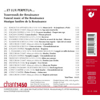 Benedectus Appenzeller (1485-1558): Et Lux Perpetua - Trauermusik der Renaissance -   - (CD / E)