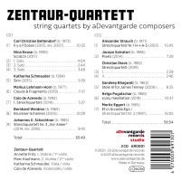 Carl Christian Bettendorf: Zentaur-Quartett - String Quartets by aDevantgarde composers -   - (CD / Z)