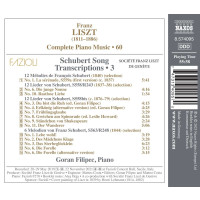 Franz Liszt (1811-1886): Klavierwerke Vol. 60 - Schubert Song Transcriptions Vol.3 -   - (CD / K)